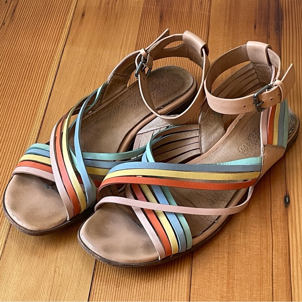 Madewell Rainbow Samira Flat Ankle Strap Sandle